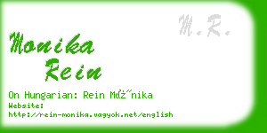 monika rein business card